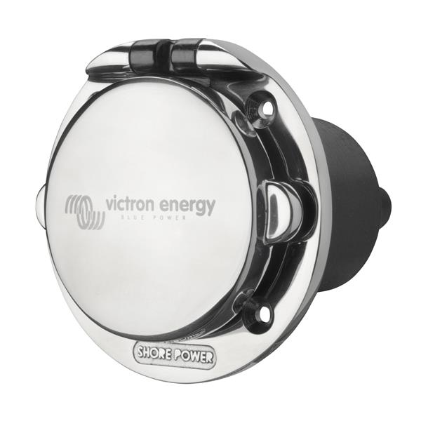 Victron Energy Shore Power Inlet 16A - Stainless Steel c/w cover