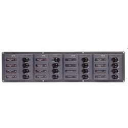 BEP 904NMH Circuit Breaker Panel 16-Way 12v Horizontal