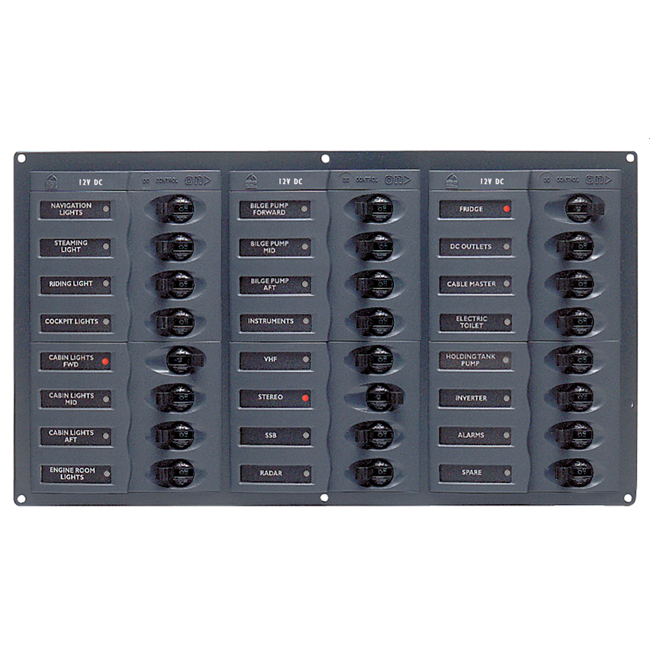 BEP 905NM Circuit Breaker Panel 24-Way 12v