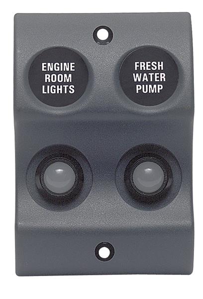 BEP W/proof Switch Panel Micro 2x10mm Led (900-SOP)