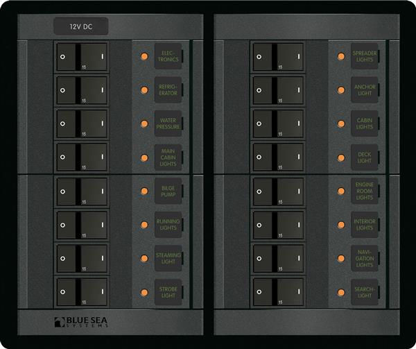 Blue Sea 360 Dc Circuit Breaker Panel 16 Pos