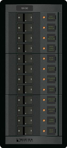 Blue Sea 360 Dc Circuit Breaker Panel 12 Pos