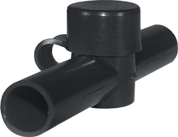 Blue Sea Dual Entry Cable Cap Blk