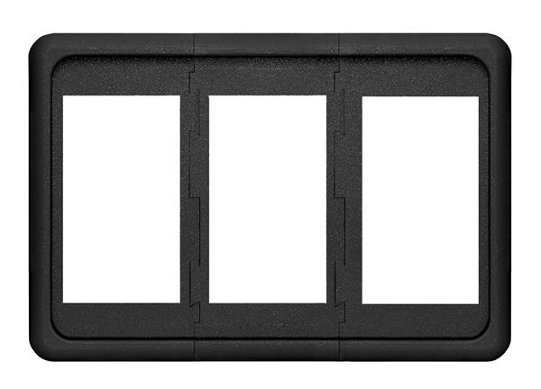 Blue Sea Contura 3 Pos Panel Black