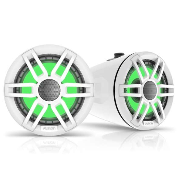 Fusion FLT652SPW XS Series Marine Wake Tower Speaker White cw RGB LED