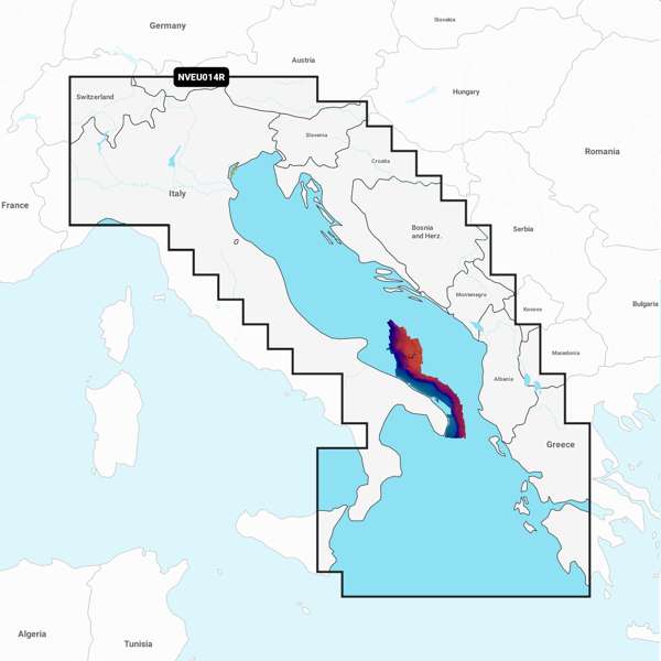 Garmin Navionics Vision+ NVEU014R Italy  Adriatic Sea