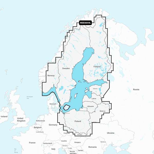 Garmin Navionics+ NSEU644L Baltic Sea