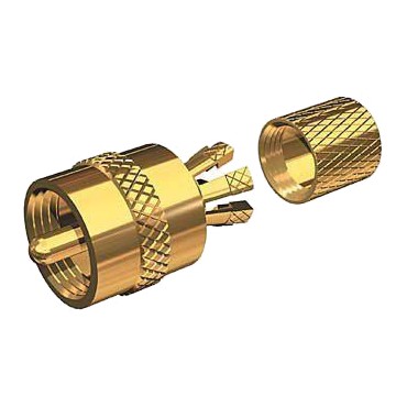 Gold Plated Centrepin Pl259 Connector - Rg-8x / Rg58/au Coax