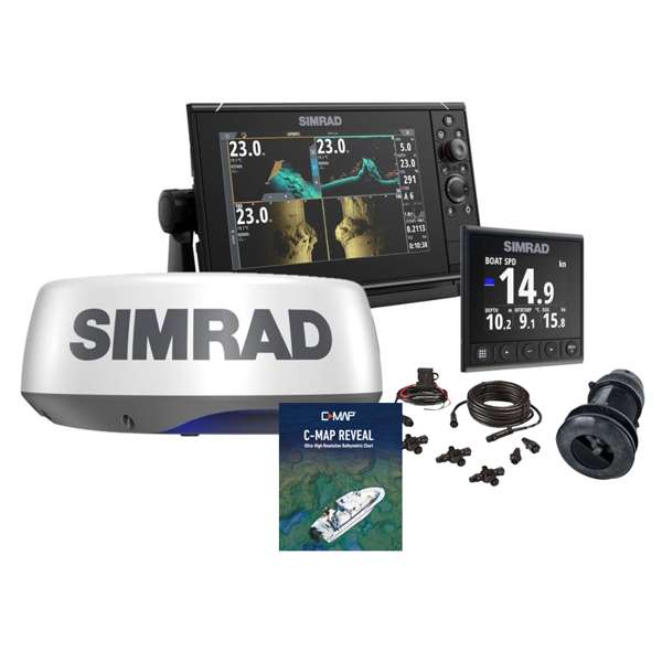 Simrad NSS9 Evo3S With Halo 20+ Radar With IS42 Depth & Speed System and UK & Ireland Chart